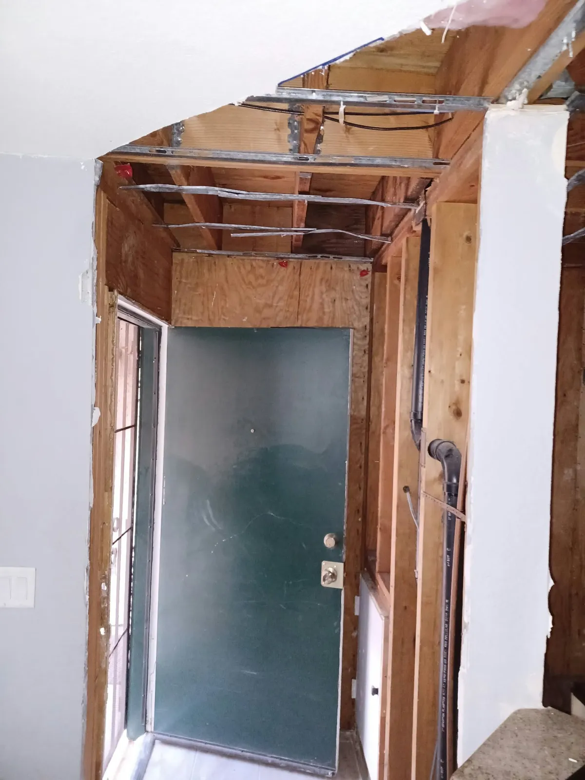 Doorway reframed — doors & windows by Happy Homes Remodeling, Henderson, NV