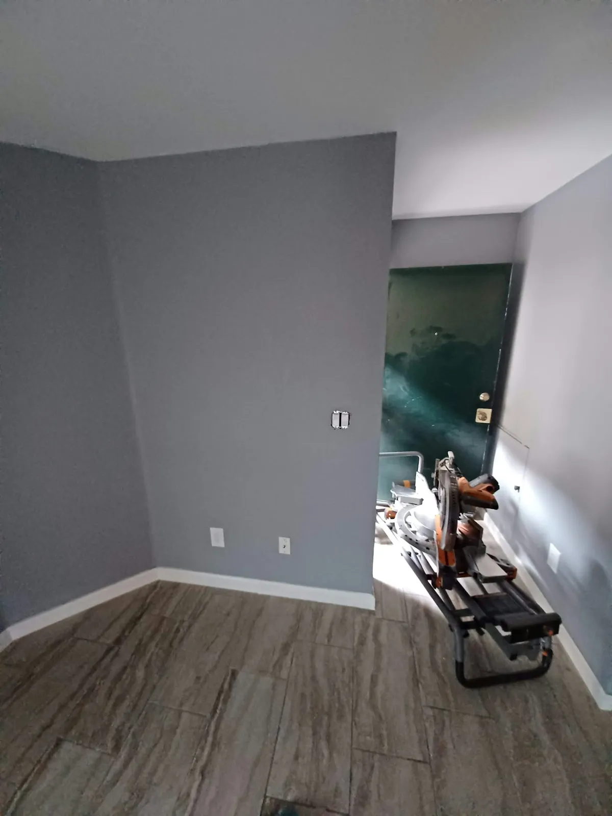 Paint over new plank tile — home remodel by Happy Homes Remodeling, Henderson, NV